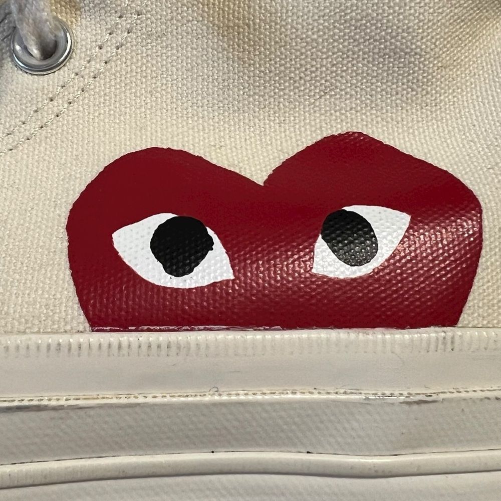 Converse x Comme des Garcons PLAY Chuck 70 High Top Sneaker Mens 4 Womens 6 - Picture 3 of 10